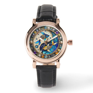 Zodiac - Pisces Fish Yin and Yang Watch