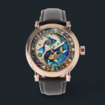 Zodiac - Pisces Fish Yin and Yang Watch<br><div class="desc">You are viewing The Lee Hiller Photography Art and Designs Collection of Home and Office Decor,  Apparel,  Gifts and Collectibles. The Designs include Lee Hiller Photography and Mixed Media Digital Art Collection http://LeeHiller.com</div>