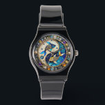 Zodiac - Pisces Fish Yin and Yang Watch<br><div class="desc">You are viewing The Lee Hiller Photography Art and Designs Collection of Home and Office Decor,  Apparel,  Gifts and Collectibles. The Designs include Lee Hiller Photography and Mixed Media Digital Art Collection http://LeeHiller.com</div>
