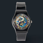 Zodiac - Pisces Fish Yin and Yang Watch<br><div class="desc">You are viewing The Lee Hiller Photography Art and Designs Collection of Home and Office Decor,  Apparel,  Gifts and Collectibles. The Designs include Lee Hiller Photography and Mixed Media Digital Art Collection http://LeeHiller.com</div>