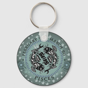 Zodiac Pisces Keychain