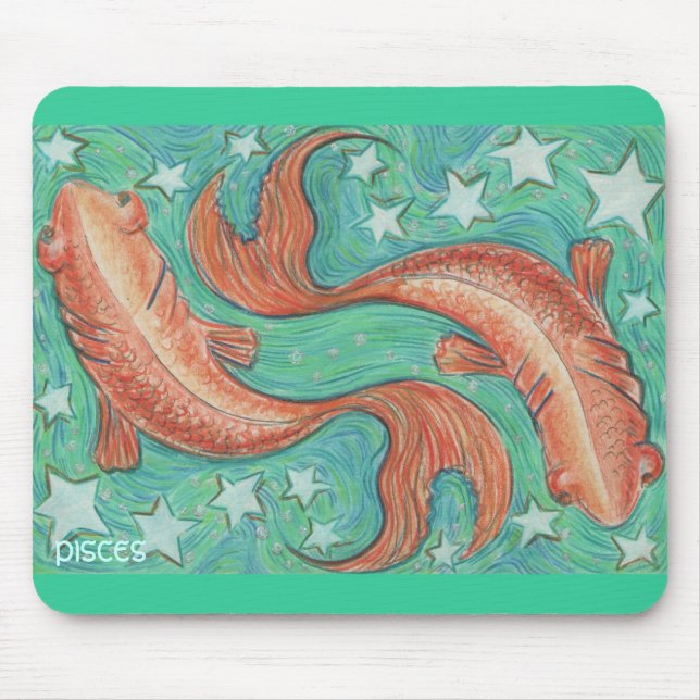 Zodiac Pisces mousepad (Front)