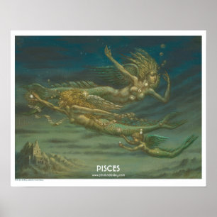 Zodiac Poster - Pisces
