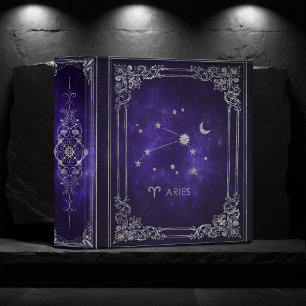 Zodiac Purple Aries   Cosmic Astrology Horoscope Binder