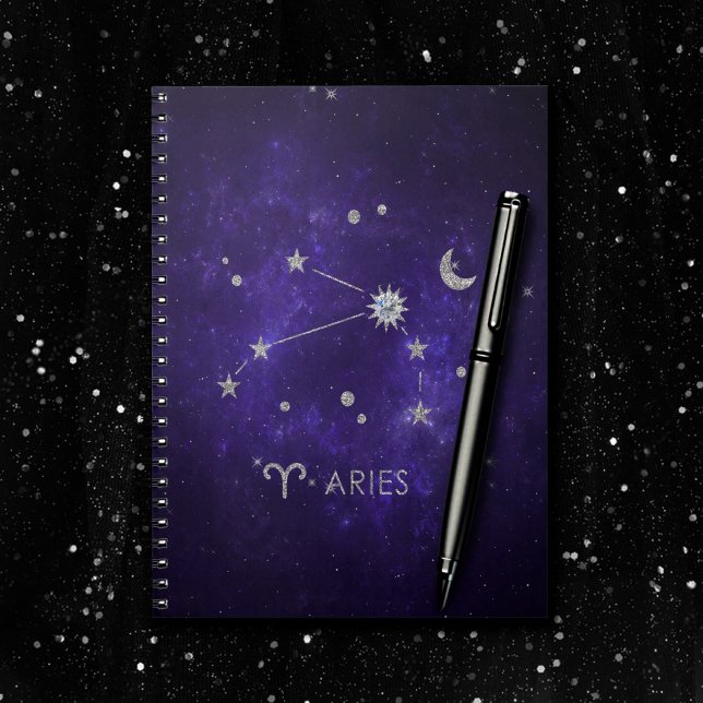 Zodiac Purple Aries | Cosmic Astrology Horoscope Notebook (Creator Uploaded)