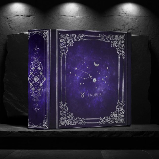 Zodiac Purple Taurus | Cosmic Astrology Horoscope Binder (Creator Uploaded)