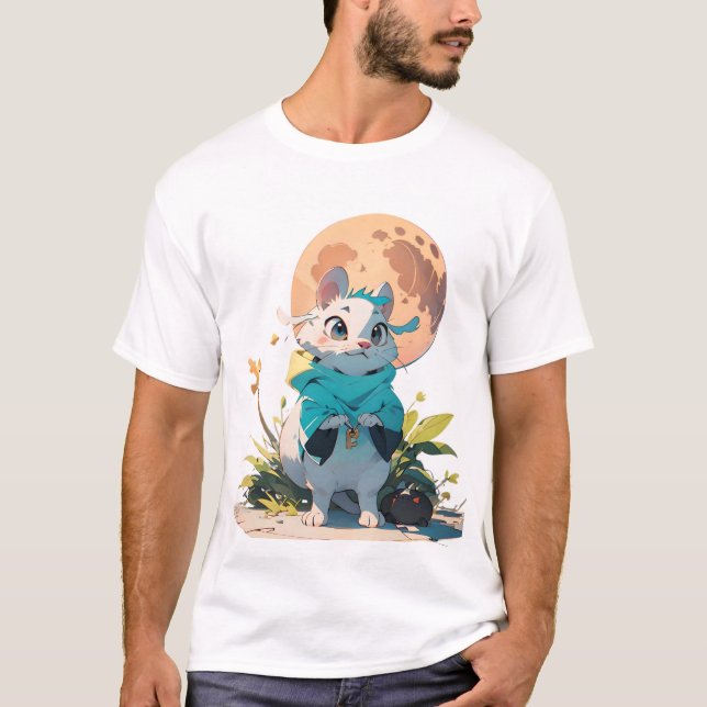 Zodiac Rat Cartoon Tshirt (Front)