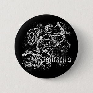 Zodiac Sagittarius 2 Inch Round Button