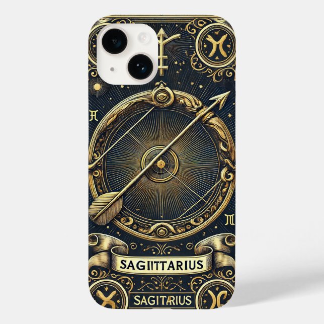 Zodiac Sagittarius Celestial Astrology Gift Case-Mate iPhone Case (Back)