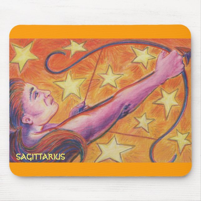 Zodiac Sagittarius mousepad (Front)
