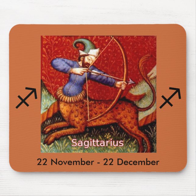 Zodiac Sagittarius Mousepad (Front)