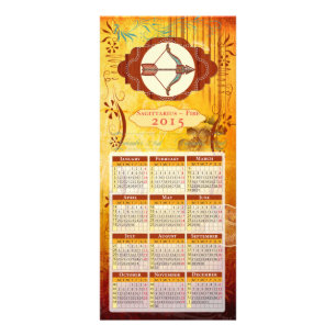 ZODIAC Sagittarius- Rackcard / Postcard / Calendar Rack Card