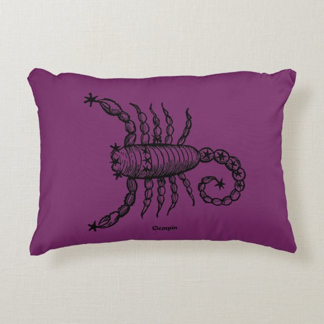Zodiac: Scorpio, 1482 Accent Pillow (Front)