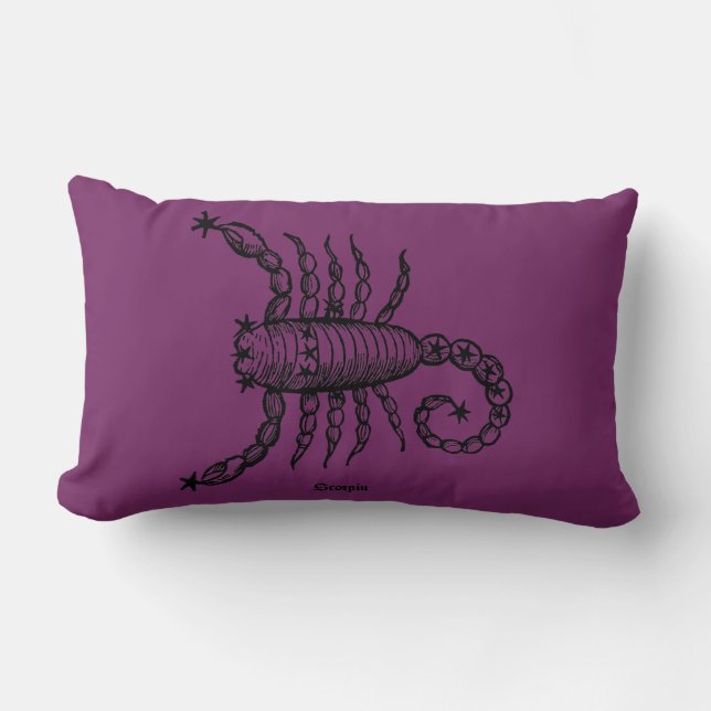 Zodiac: Scorpio, 1482 Lumbar Pillow (Front)