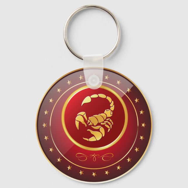 “Zodiac Scorpio” 2.25" Basic Button Keychain (Front)