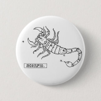 Zodiac Scorpio Button