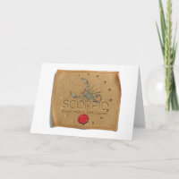 Zodiac - Scorpio - Greeting Card