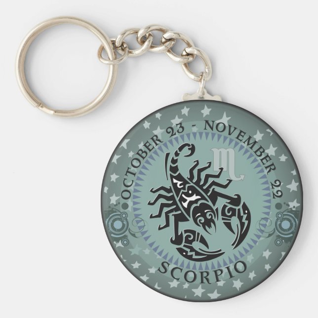 Zodiac Scorpio Keychain (Front)