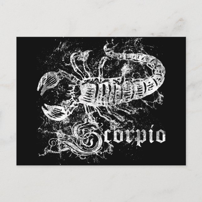 Zodiac Scorpio Postcard (Front)
