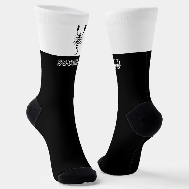 Zodiac Scorpio sign Socks (Angled)