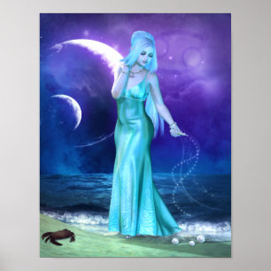 Zodiac Series: Cancer Canvas/Poster Print