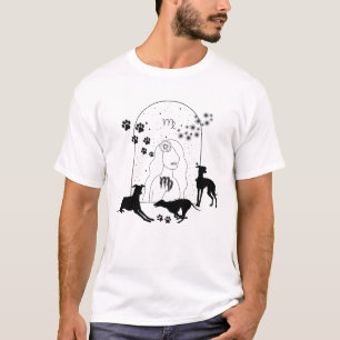 Zodiac Sign and Matching Pets.Virgo - Greyhound.w T-Shirt