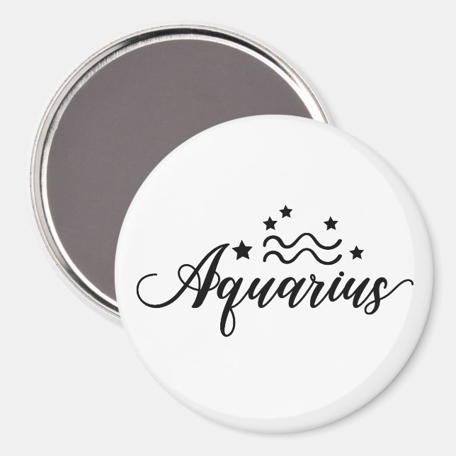 Zodiac Sign Aquarius Magnet (Front/Back)