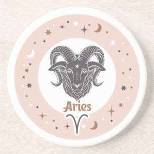 Zodiac Sign Aries Coaster