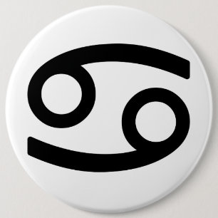 Zodiac sign Cancer 6 Inch Round Button