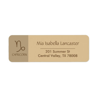 Zodiac - Sign Capricorn Return Address Labels