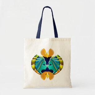 Zodiac Sign Gemini Design Tote Bag