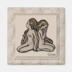 Zodiac Sign Gemini Magnet