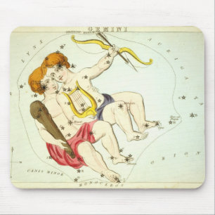 Zodiac Sign: Gemini Mouse Pad