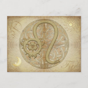 Zodiac Sign Leo Postcard
