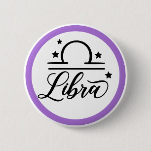 Zodiac Sign Libra 2 Inch Round Button