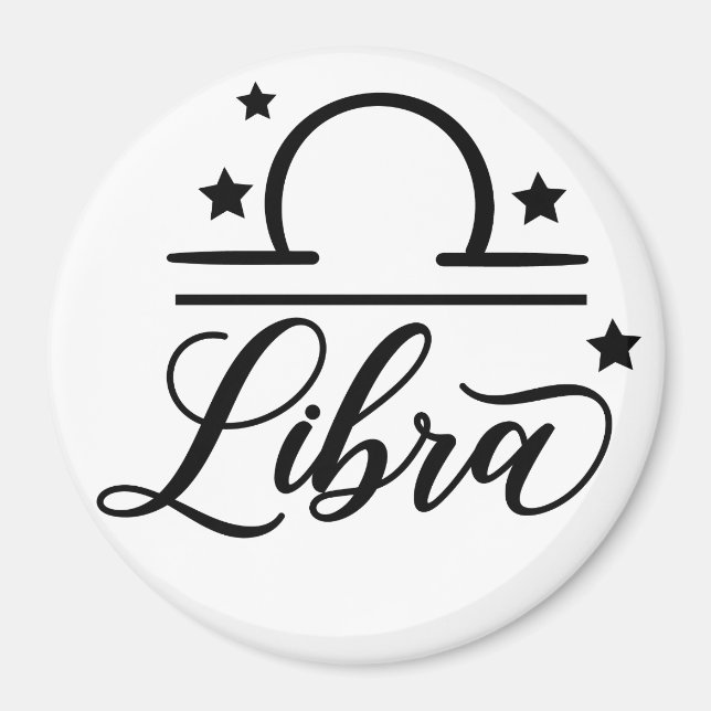Zodiac Sign Libra Magnet (Front)
