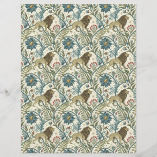Zodiac sign lion scrapbook paper