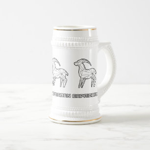 Zodiac Sign Mug:Capricorn Beer Stein
