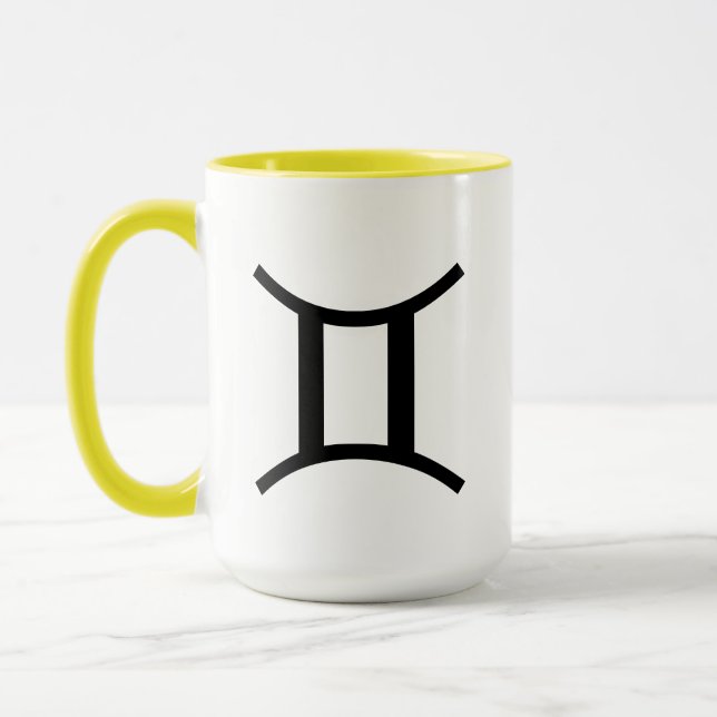 Zodiac Sign Mug - Custom Two-Tone Power Colours! (Left)