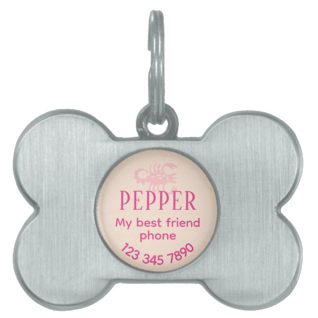Zodiac Sign  Pet ID Tag (Front)