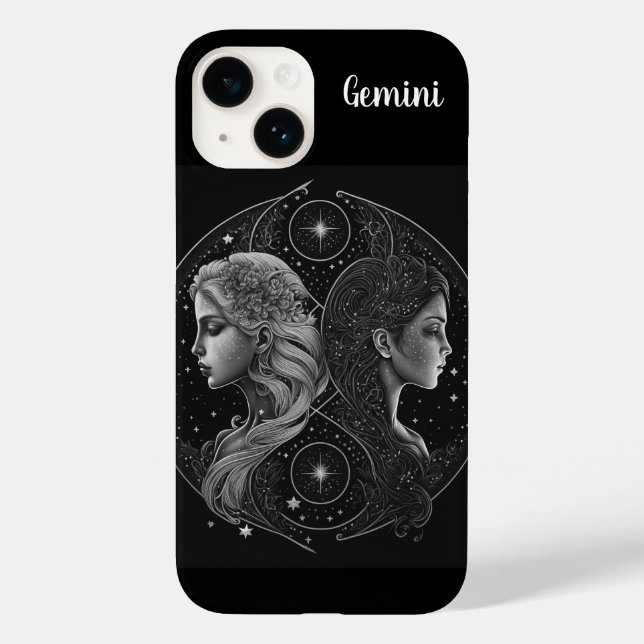 Zodiac sign phone case, personalized phone case (Back)