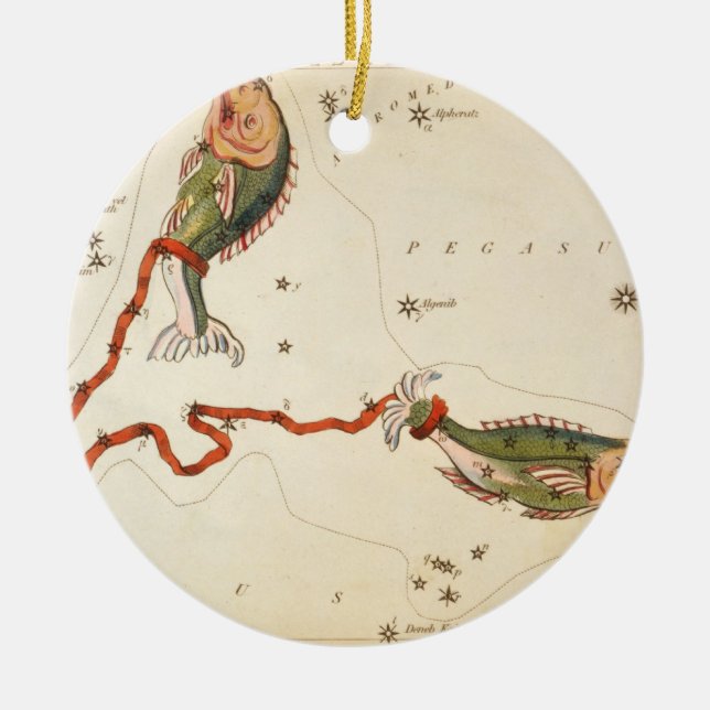 "Zodiac Sign: Pisces" ornament (Front)