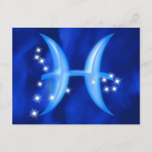 Zodiac sign Pisces Postcard