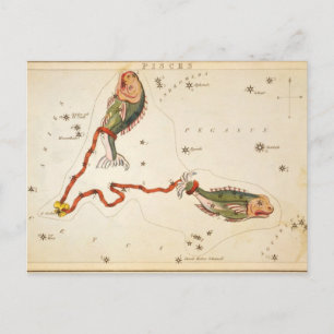 "Zodiac Sign: Pisces" postcard