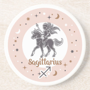 Zodiac Sign Sagittarius Coaster