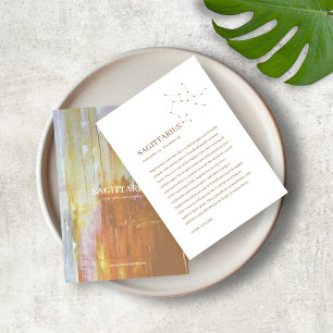 Zodiac Sign Sagittarius Jewellery Display Card