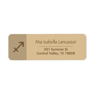Zodiac Sign Sagittarius -- Return Address Labels