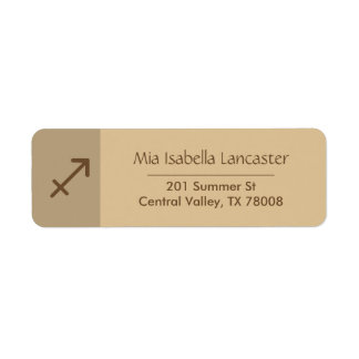 Zodiac Sign Sagittarius --   Return Address Labels
