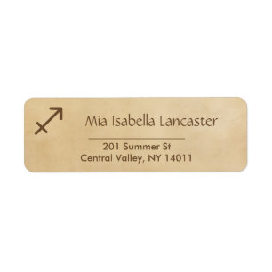 Zodiac Sign - Sagittarius Return Address Labels