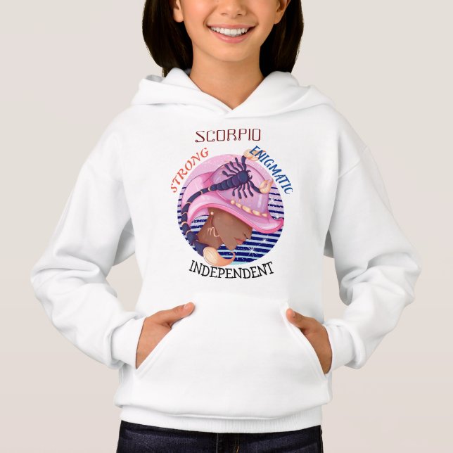 Zodiac sign Scorpio Customized  Hoodie (Front)